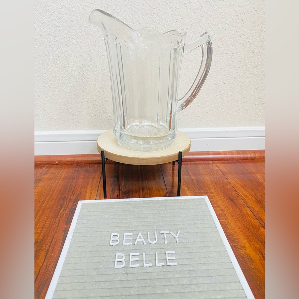 Clear Glass Pitcher -
